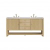 Marigot Single 72" Double (Vanity Only Pricing) in Sunwashed Oak